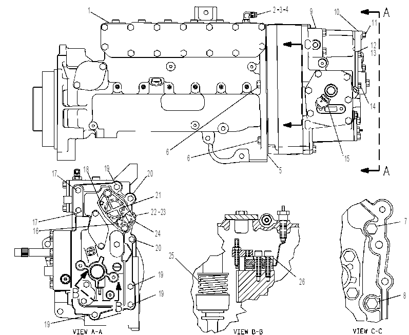 ТНВД с регулятором 7W7127 CAT