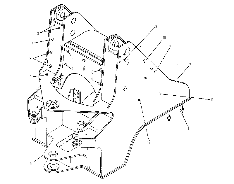 FRAME GP-NON-ENGINE END 9C2300 CAT