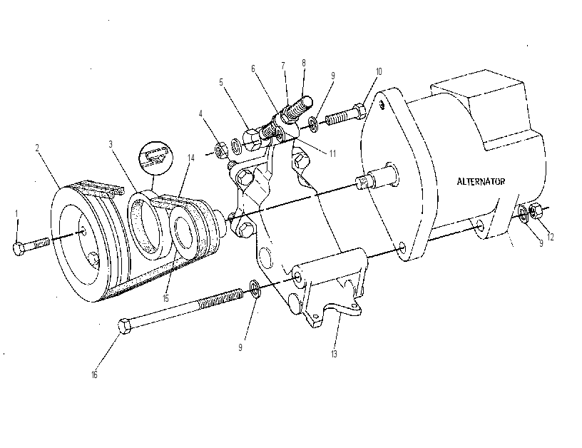 Крепление генератора 1W5048 CAT