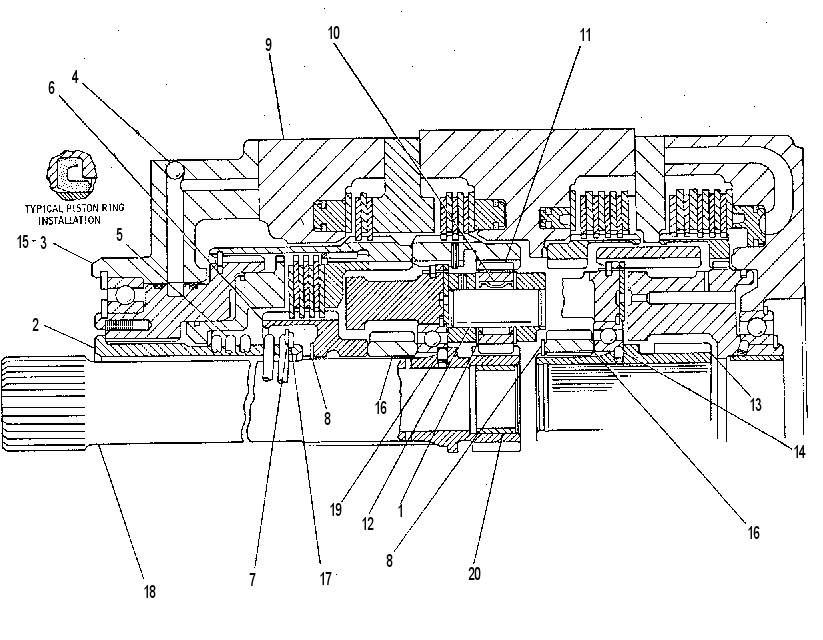 Планетарная передача 9W3905 CAT