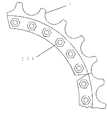SEGMENT GP-SPROCKET 6T9538 CAT