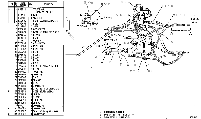 Трубопроводы насоса 8W0226 CAT