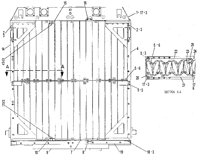 Радиатор 7W6007 CAT
