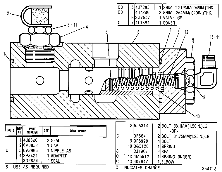 Клапан регулирования давления 3G7548 CAT