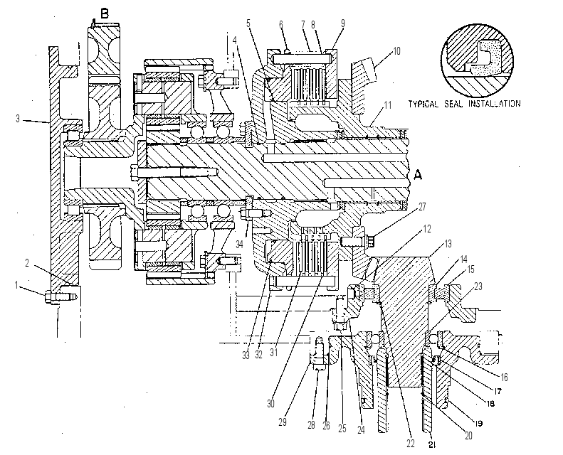 CLUTCH & GEAR GP 9W7451 CAT