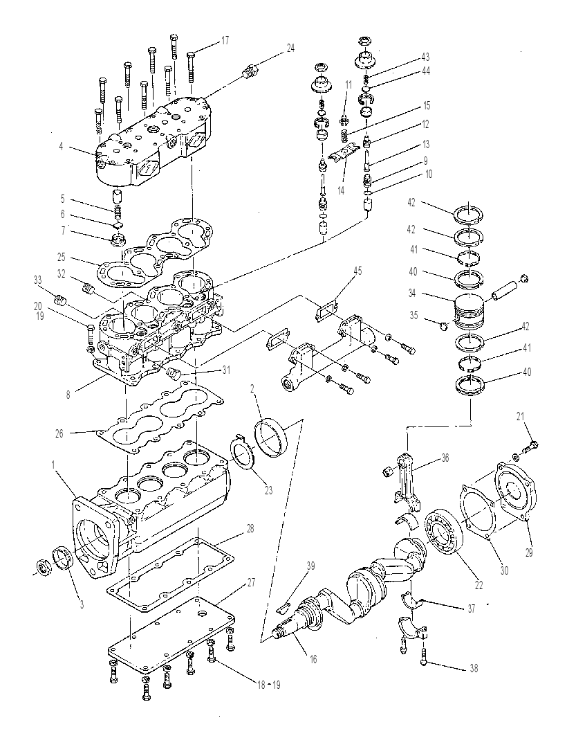 Компрессор воздушный 7W4020 CAT