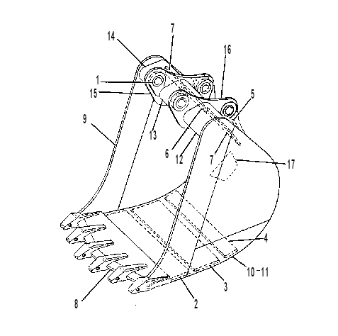 BUCKET & BEARING AS-HOE 9V2365 CAT