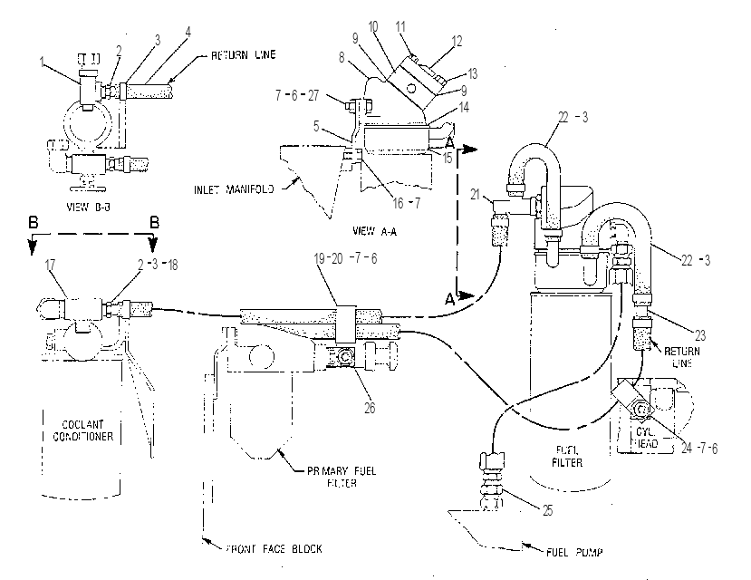 HEATER GP-FUEL 7C4952 CAT