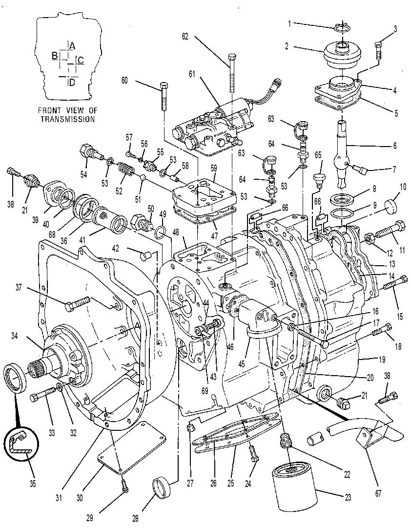 Трансмиссия 9W7905 CAT