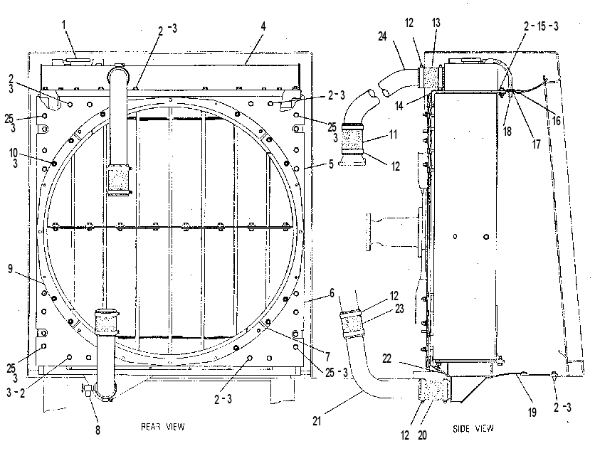 RADIATOR GP-FOLDED CORE 4W1180 CAT