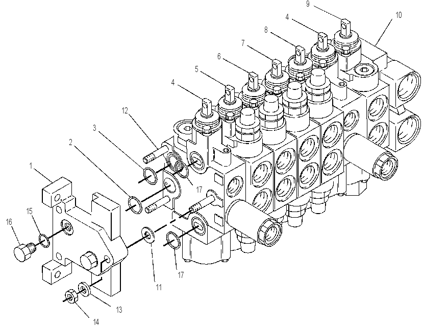 Клапан (секция) 9T7939 CAT