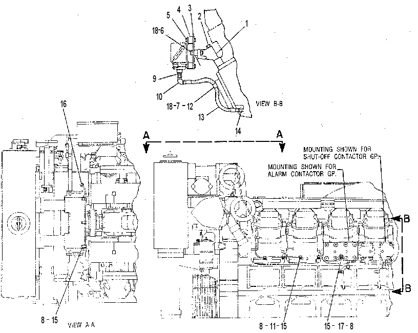 Крепление контактора 7C0189 CAT