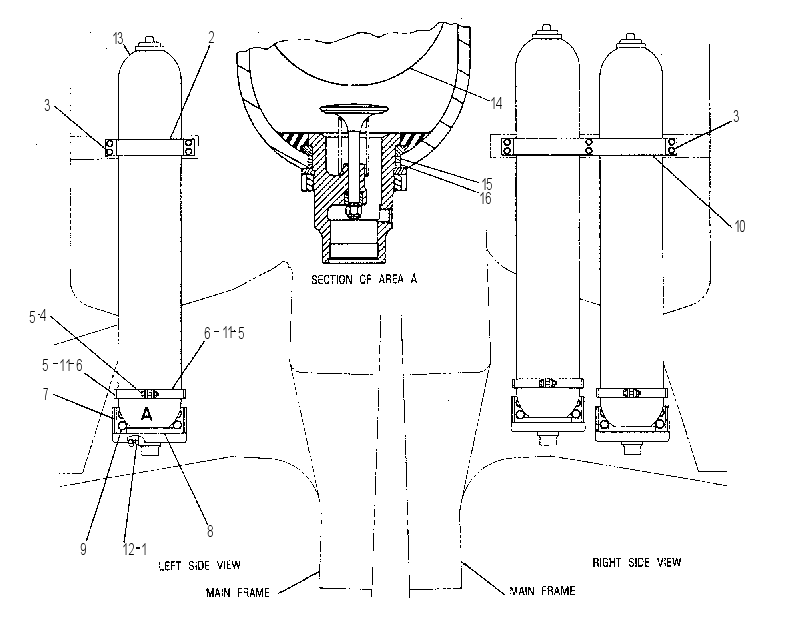 ACCUMULATOR & MOUNTING GP 5T4468 CAT