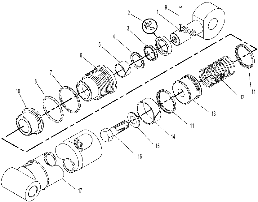 CYLINDER GP-EXTENSION 9T2215 CAT