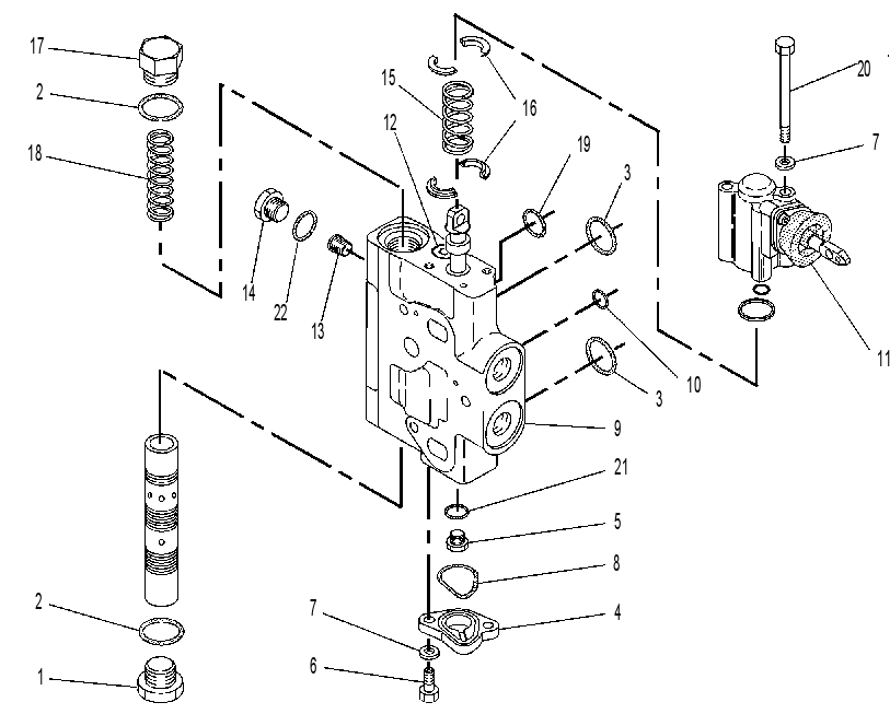 Клапан управляющий 9T0110 CAT