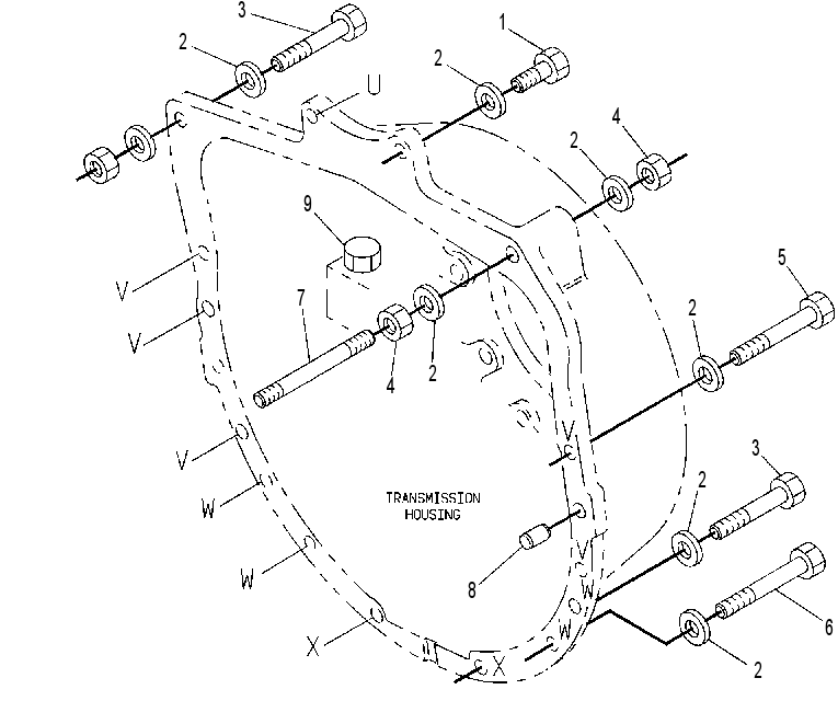 Крепление трансмиссии 9W8111 CAT
