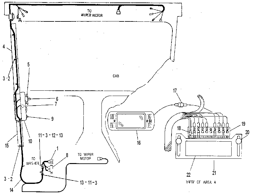 Проводка кабины 8W1959 CAT