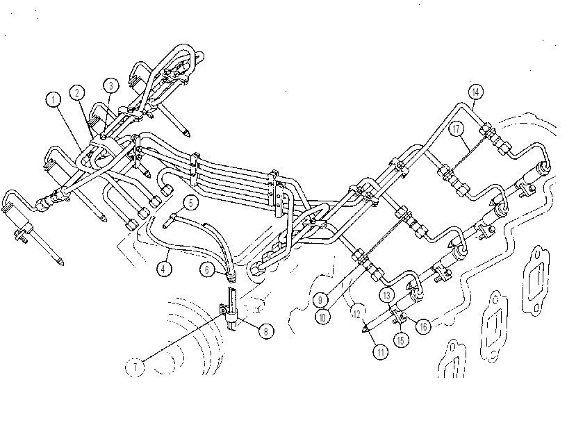 Трубопроводы впрыска топлива 4W5800 CAT
