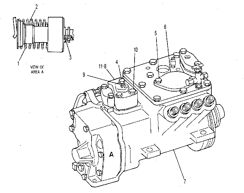 ТНВД с регулятором 4W5607 CAT
