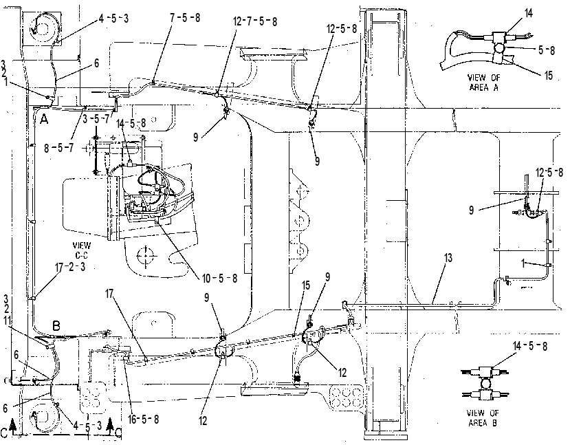 Проводка датчиков 8W5196 CAT