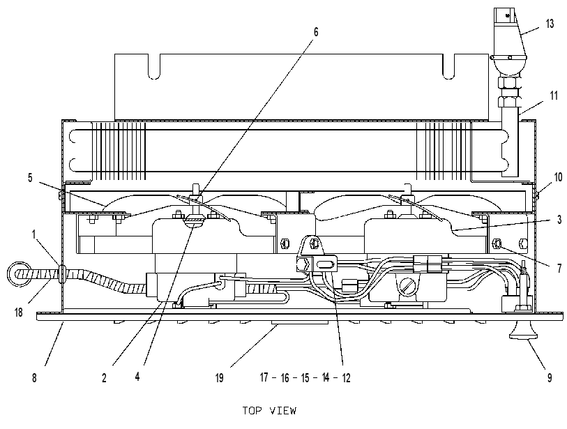 Отопитель кабины 9W1391 CAT