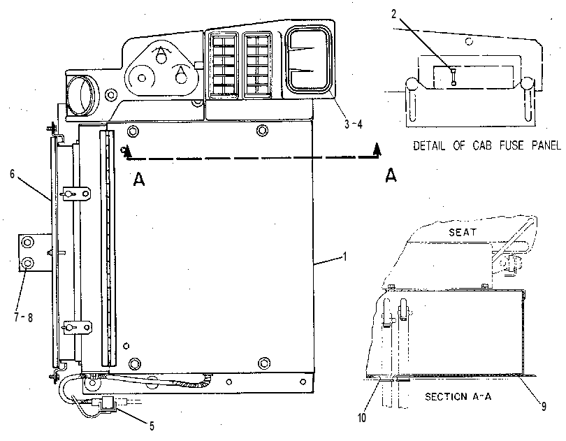Отопитель кабины с креплением 8W1975 CAT