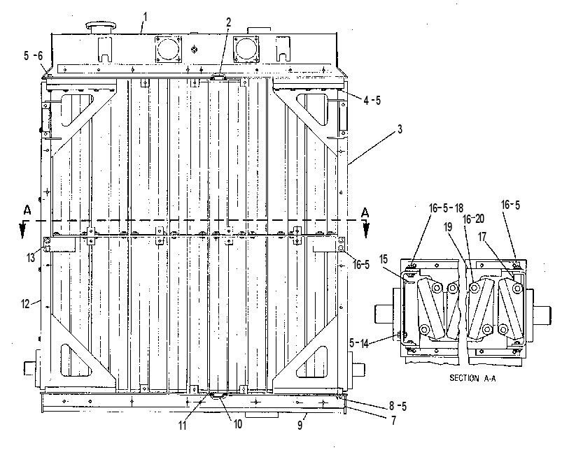 RADIATOR GP-FOLDED CORE 7W2847 CAT