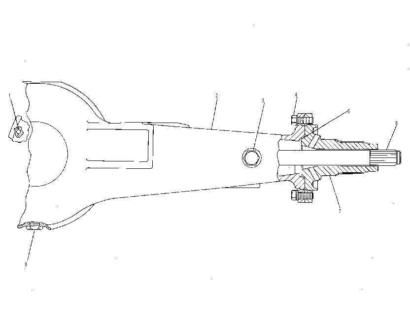 AXLE GP-FIXED 5G6576 CAT