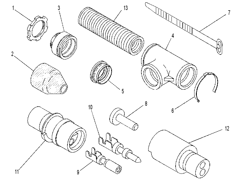 Жгут проводов 7C0535 CAT