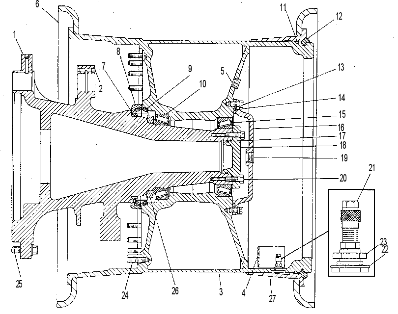 WHEEL GP-REAR 5T1850 CAT