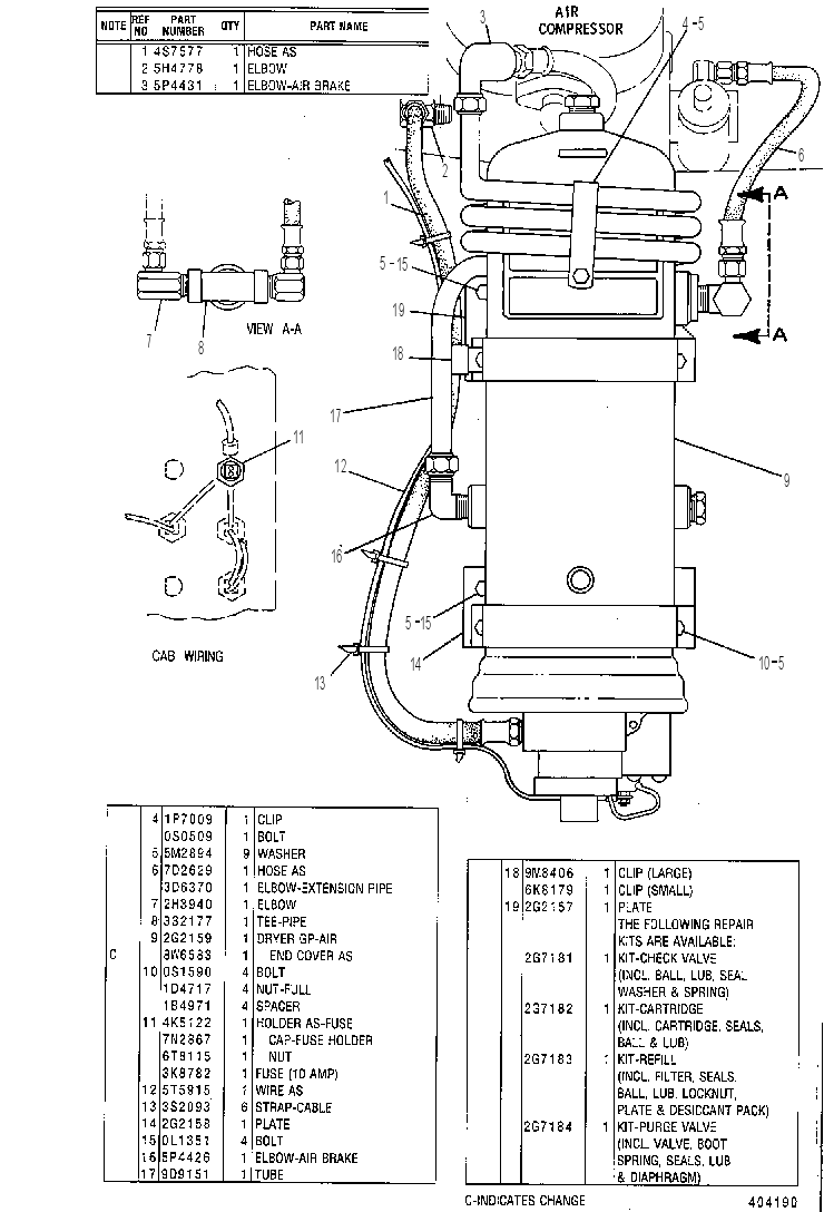 Осушитель воздуха 5T4739 CAT