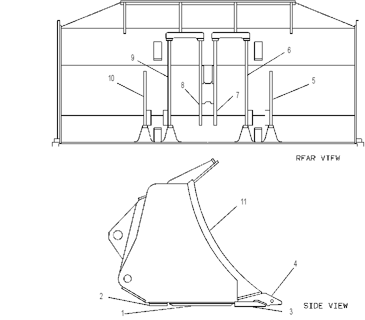 BUCKET AS-PENETRATION 6W5352 CAT