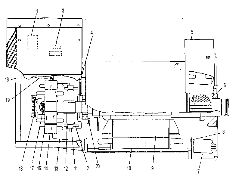 Генератор 7W8672 CAT