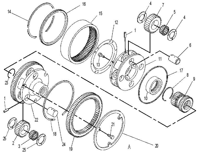 BRAKE & DIFFERENTIAL DRIVE GP 8E3044 CAT