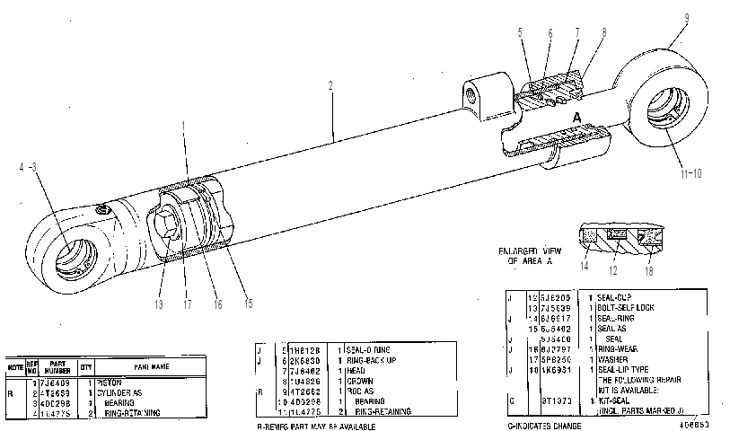 CYLINDER GP-TIP 4T0379 CAT