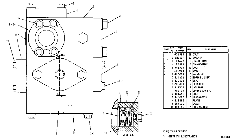 Клапан управляющий 4T5900 CAT