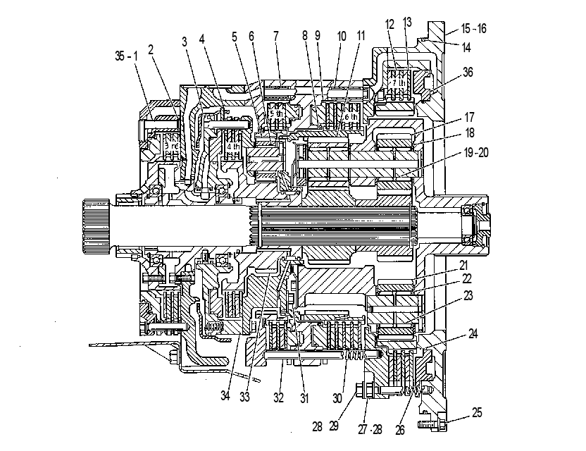Планетарная передача трансмиссии 9G9628 CAT