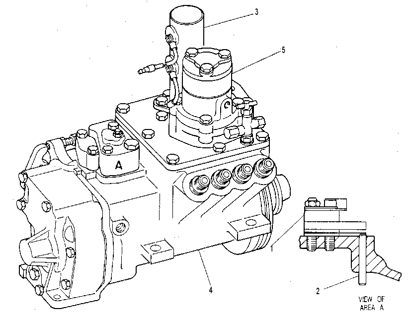 ТНВД с регулятором 7W4197 CAT