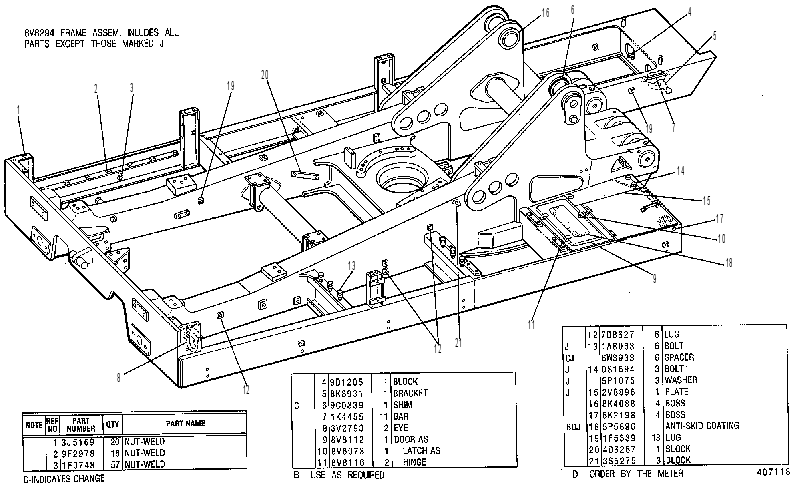 Рама верхняя 8V8300 CAT