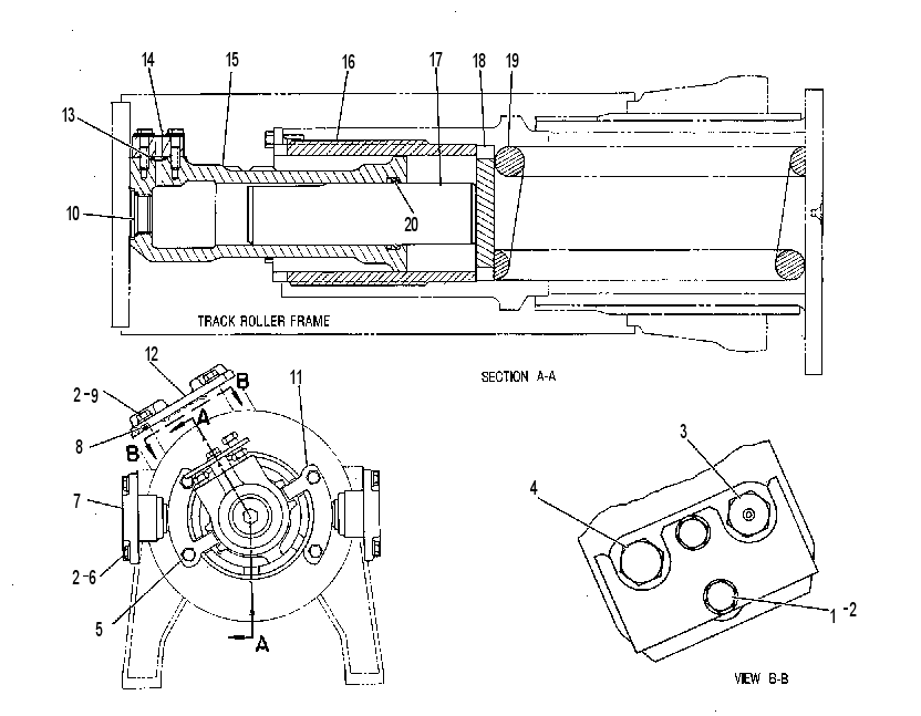 Натяжитель гусеницы с амортизатором 8G3163 CAT