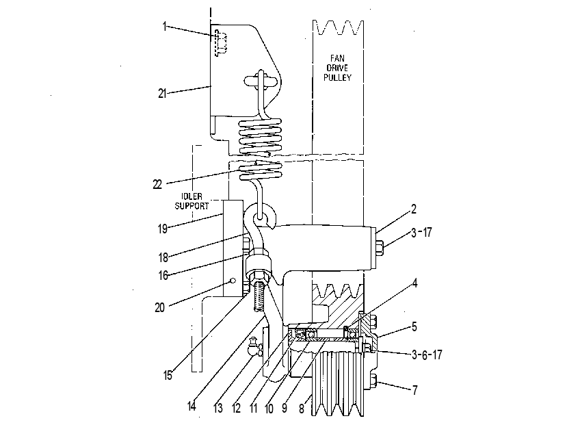 BELT TIGHTENER GROUP 4N4659 CAT