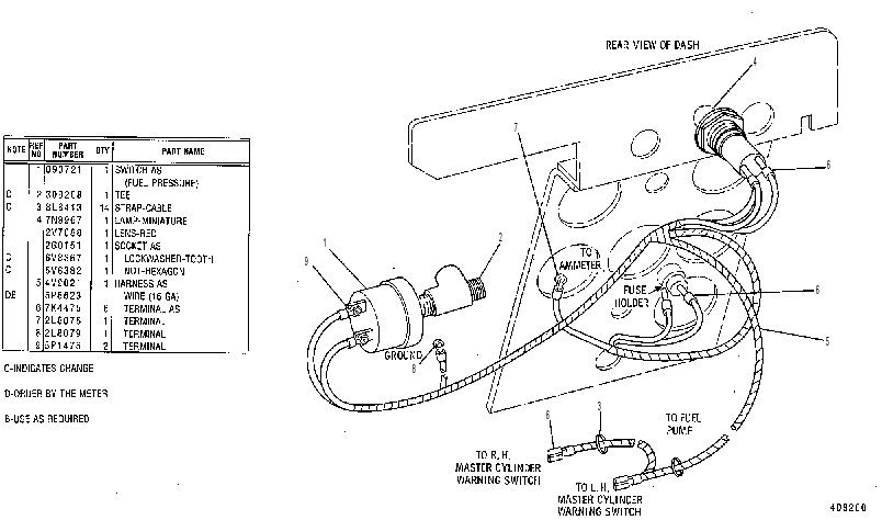 WARNING GP-OPERATOR 4V9020 CAT