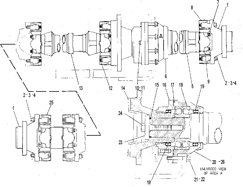 Вал приводной 9C4207 CAT
