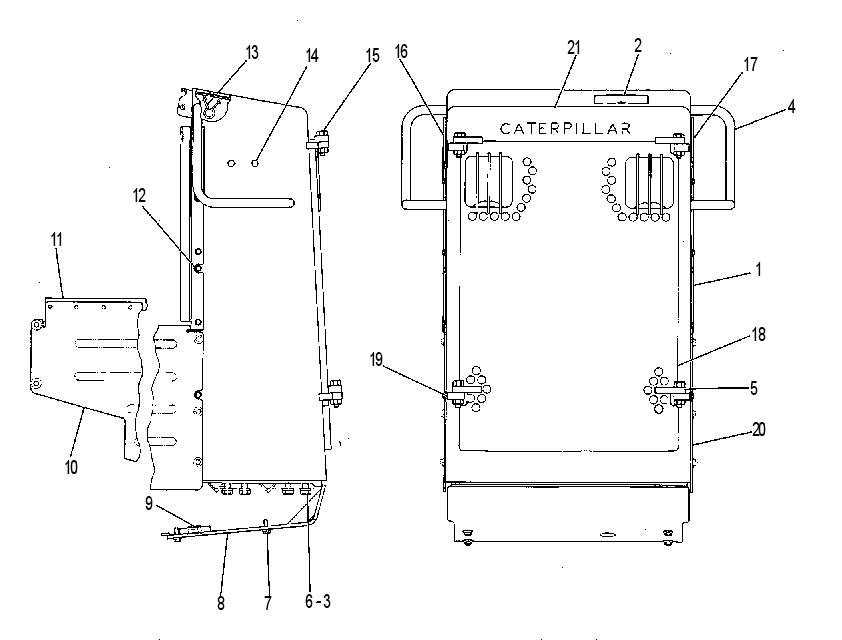 Защита радиатора 8G4493 CAT