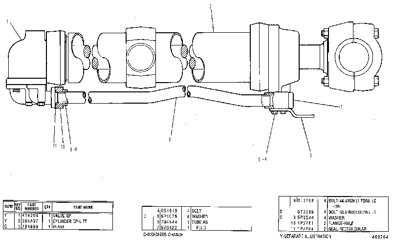 CYLINDER GP-VALVE-LH 6P8989 CAT