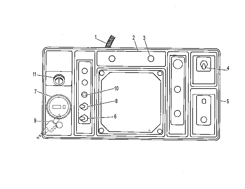 Панель приборов 8V1174 CAT