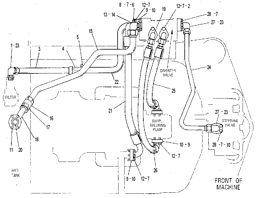 LINES GP-SUPPLEMENTAL STEERING 6W7739 CAT
