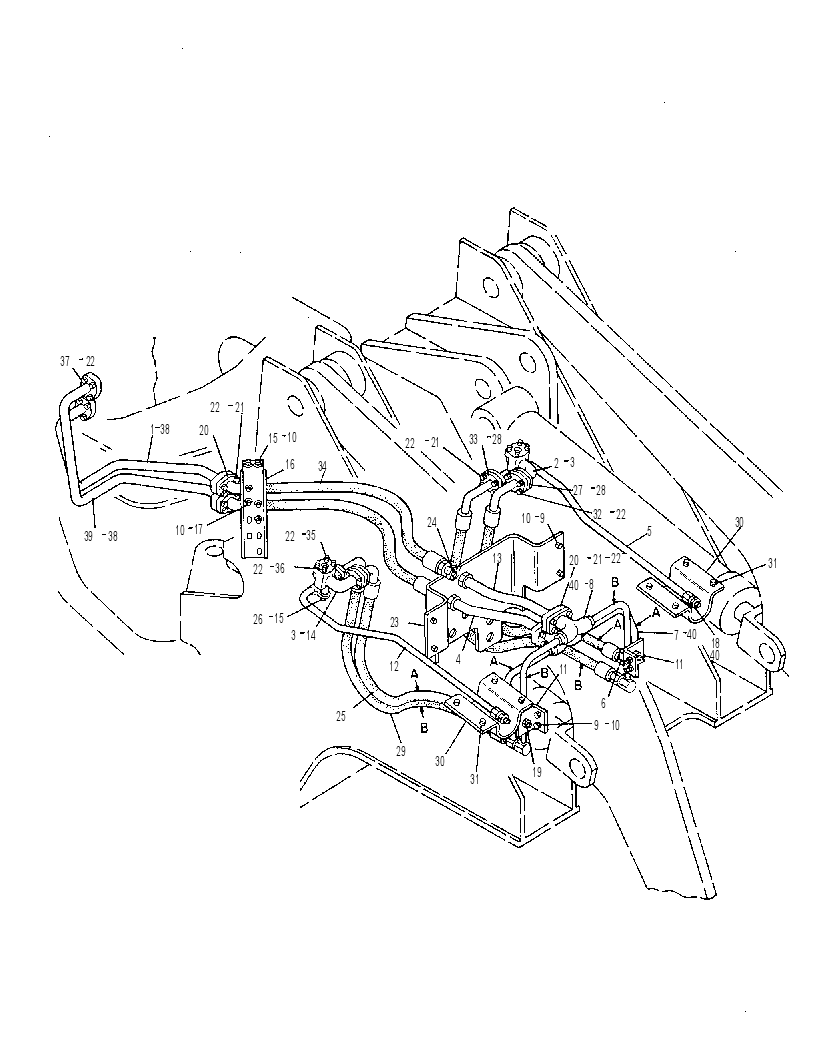 Трубопроводы цилиндра подъёма 6W7730 CAT