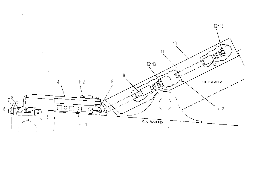 Трубопроводы цилиндра наклона 9W8251 CAT