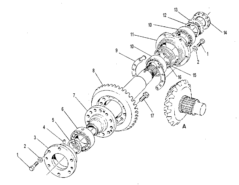 GEAR GP-BEVEL & TRANSFER 7T2431 CAT